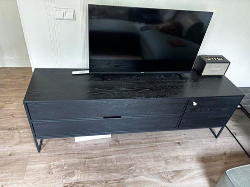 WOOOD Exclusive Silas TV meubel B 180 cm - Black Night, Huis en Inrichting, Kasten | Dressoirs, Zo goed als nieuw, 150 tot 200 cm