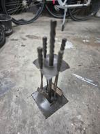 Haardstel/ pookset - Gebruikt, gesmeed metaal, Ophalen of Verzenden, Gebruikt, Handmatig