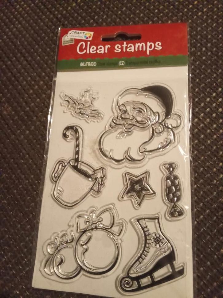 Kerst Clear Stamps Set - Nieuw, Hobby en Vrije tijd, Stempelen, Nieuw, Clearstamp, Ophalen of Verzenden