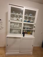 IKEA HAVSTA White Display Cabinet, Met deur(en), 100 tot 150 cm, 200 cm of meer, Glas