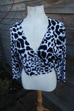 Bolero zwart/ wit Magna mt 48/50 Vaste prijs, Zwart, Maat 46/48 (XL) of groter, Ophalen of Verzenden, Jasje