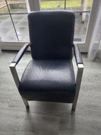 Leren fauteuils (2 stuks), Ophalen, Gebruikt, 75 tot 100 cm, Leer