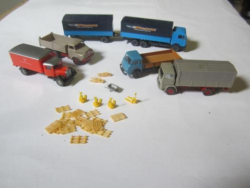 wiking vrachtwagens en pallets en palletswagens, Hobby en Vrije tijd, Modelauto's | 1:87, Zo goed als nieuw, Bus of Vrachtwagen