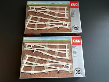 2x lego set 7852 12v trein wissels nieuw in sealed doos beschikbaar voor biedingen