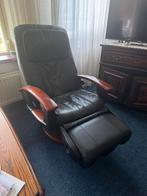 Leren Relaxstoel met Massagefuncties elektrisch, Huis en Inrichting, Ophalen, Gebruikt, Leer