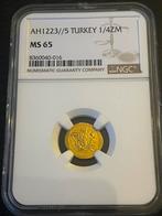 Gouden Ottoman munt NGC MS 65, Ophalen of Verzenden, Overige landen, Goud