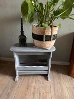 Eiken met whitewash behandelde lektuurbak, Huis en Inrichting, Tafels | Sidetables, Gebruikt, Eikenhout, Ophalen of Verzenden