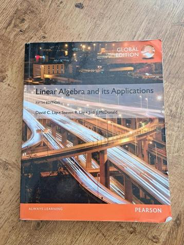 Linear Algebra & its Applications 5th Edition 9781292092232 beschikbaar voor biedingen