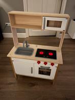 Houten speelgoed keuken met vele accessoires, Ophalen, Gebruikt