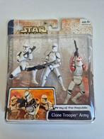 Star Wars CW 2003 Clone Trooper Army with Captain, Ophalen of Verzenden, Nieuw, Actiefiguurtje