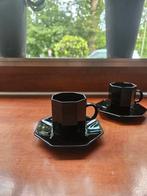 6x Luminarc Arcoroc Octime kop en schotel espresso zwart, Huis en Inrichting, Keuken | Servies, Ophalen of Verzenden, Zo goed als nieuw