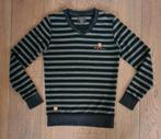 Zwart/grijze gestreepte trui WAM Denim, maat S, Ophalen of Verzenden, Zo goed als nieuw, Maat 46 (S) of kleiner, Grijs