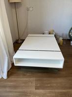 Leuke witte salon tafel, Huis en Inrichting, Tafels | Salontafels, Ophalen, 100 tot 150 cm, 50 tot 100 cm, Zo goed als nieuw