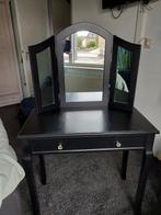 Kaptafel met spiegel en lade, Ophalen