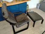 IKEA Poäng stoel in zwart, Huis en Inrichting, Stoelen, Ophalen, Gebruikt, Zwart, Hout