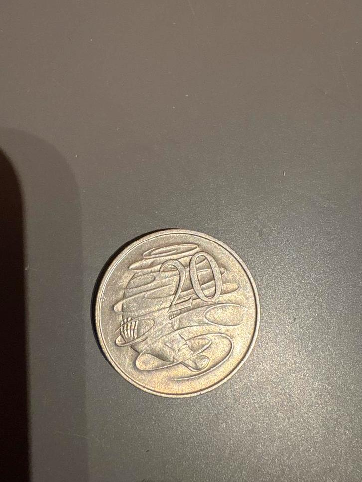 Australische 20 cent munt uit 1966., geld, munt, betalen, Postzegels en Munten, Munten | Azië, Zuidoost-Azië, Verzenden