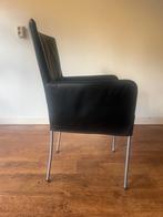 Eetkamerstoelen, Huis en Inrichting, Stoelen, Ophalen, Gebruikt, Zwart, Leer