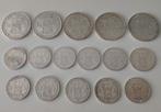 16x Wilhelmina zilveren circulatie guldens rijksdaalders, Ophalen, Koningin Wilhelmina, Overige waardes, Zilver