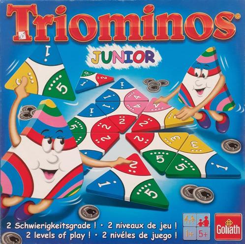 Triominos junior, Hobby en Vrije tijd, Gezelschapsspellen | Bordspellen, Zo goed als nieuw, Drie of vier spelers, Ophalen