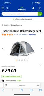 Obelink Milos 3 deluxe koepeltent, Ophalen of Verzenden, Zo goed als nieuw