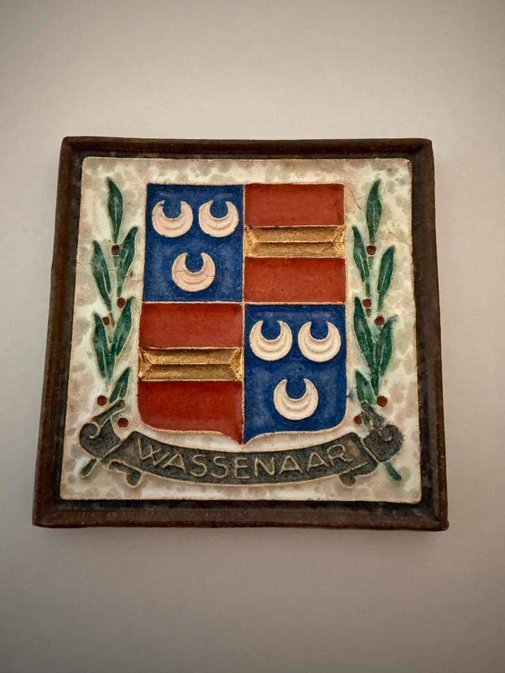 Cloisonne tegel Porceleyne Fles - Wassenaar, Antiek en Kunst, Antiek | Wandborden en Tegels, Ophalen of Verzenden