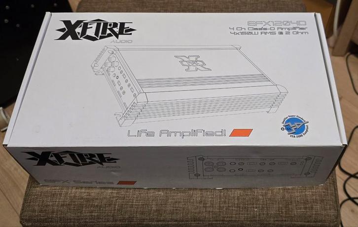 Xfire  EXF 1204D Versterker - Nieuw in Doos, Auto diversen, Autoradio's, Nieuw, Ophalen of Verzenden