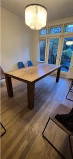 Teak eettafel (220 x 100 cm) NU 200 EUR!, Huis en Inrichting, Tafels | Eettafels, Ophalen, Gebruikt, 100 tot 150 cm, Klassiek
