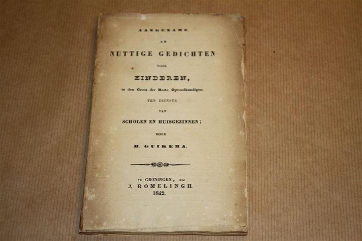 Nuttige gedichten voor kinderen - Antieke uitgave 1842, Antiek en Kunst, Antiek | Boeken en Bijbels, Ophalen of Verzenden