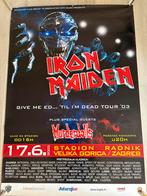 Concert poster Iron maiden 2003 Split ( Kroatië), Ophalen of Verzenden, Gebruikt