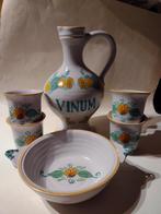 keramiek wijnset Pottershuis de Swaen 6-delig t.b.v. Bruil, Ophalen