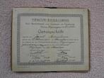 Getuigschrift Tuinbouw winter cursus, Jacob Rozenboom 1920, Ophalen of Verzenden, Gebruikt