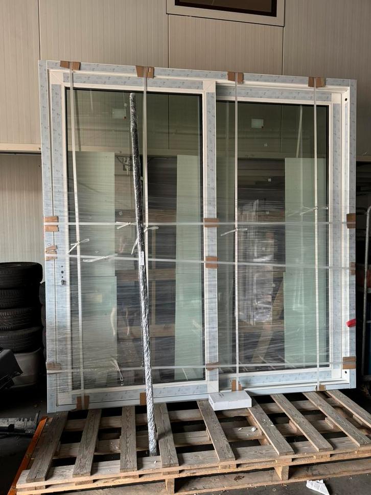 Hef schuifpui ***NIEUW*** 2570 x 2630, Doe-het-zelf en Verbouw, Kozijnen en Schuifpuien, Nieuw, Schuifpui, Kunststof, 225 cm of meer