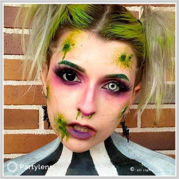 Partylens kleurlenzen - zwart - 0.00 beschikbaar voor biedingen