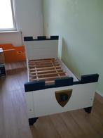 Bed met ridder schild en kantelen, Ophalen, 85 tot 100 cm, Gebruikt, Matras