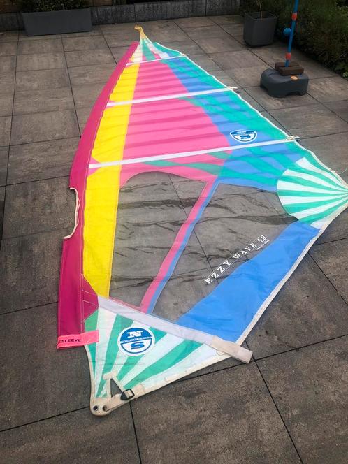 North Ezzy Wave 5,0 m2 surfzeil, Watersport en Boten, Zeilen en Zeiltoebehoren, Gebruikt, Overige typen, Minder dan 15 m², Minder dan 3 meter