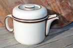 Stoer vintage servies Thomas Scandic Shadow wit bruine rand, N, N, Ophalen of Verzenden, N