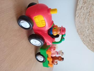 Tractor met aanhangwagen Kiddieland