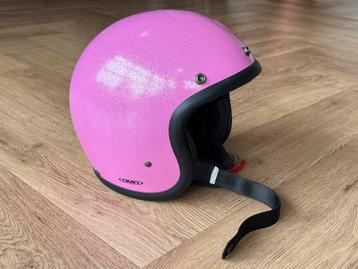 Dmd vintage glitter helm maat M roze beschikbaar voor biedingen