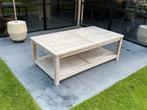 Teakhouten Salontafel Tuin 135x70x46 met onderblad, Tuin en Terras, Tuintafels, Ophalen of Verzenden, Zo goed als nieuw, Rechthoekig