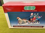 kerst Lemax item country sleigh ride 1993 slee met paarden, Ophalen of Verzenden