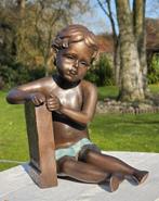 ZITTENDE ENGEL / bronzen beeld, Antiek en Kunst, Ophalen of Verzenden