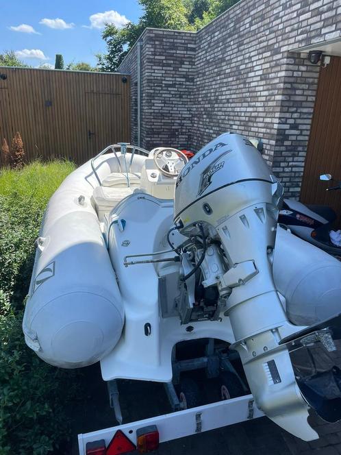 Zodiac Yachtline 3,40 honda 30 pk 4 takt, Watersport en Boten, Rubberboten, Gebruikt, Zodiac, Overige materialen, Minder dan 70 pk