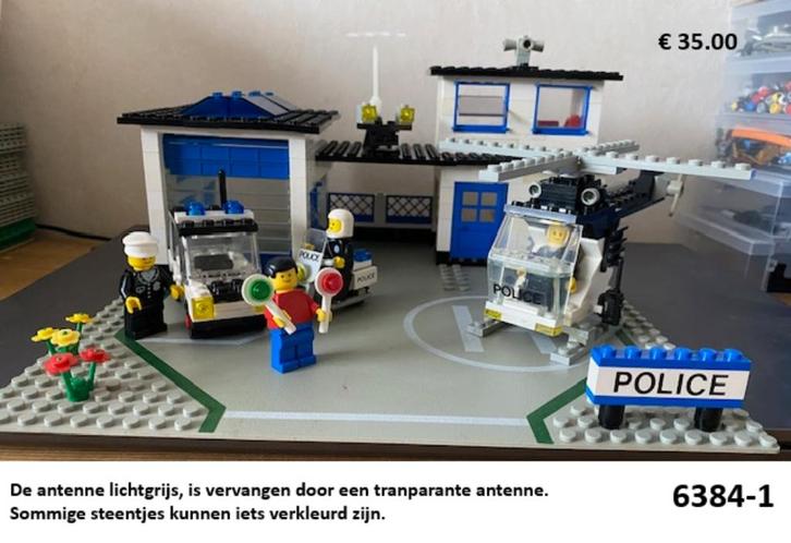 Lego politiebureau - 6384, Kinderen en Baby's, Speelgoed | Duplo en Lego, Gebruikt, Lego, Complete set, Ophalen of Verzenden