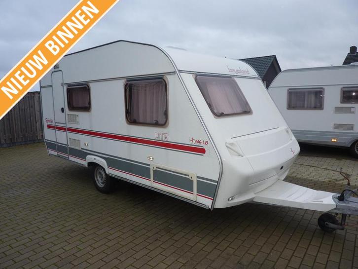 Beyerland Sprinter 440 LB + Luifel Fietsendrager, Caravans en Kamperen, Caravans, Bedrijf, Treinzit, Beyerland, Frans bed, Overige typen