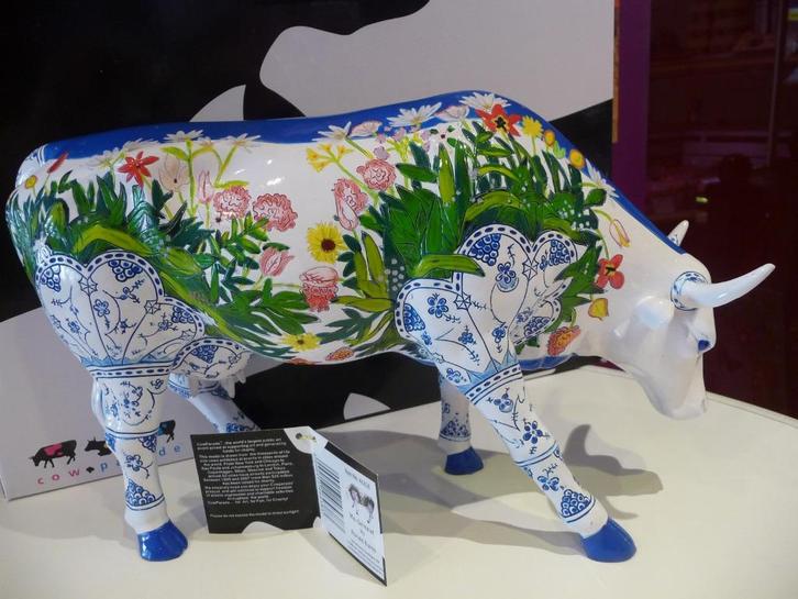 Nieuw Cow Parade koe Musselmalet large gratis verzending., Antiek en Kunst, Kunst | Designobjecten, Ophalen of Verzenden