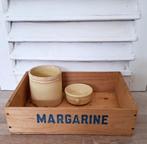 Oud Margarinekistje hout, Ophalen of Verzenden