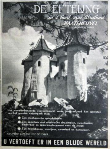 Vintage reclame De Efteling - Kaatsheuvel Brabant - 1953 beschikbaar voor biedingen