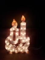 ~ Vintage Kerst Vensterdecoratie Raamdecoratie Kaarsjes, Diversen, Kerst, Ophalen of Verzenden, Gebruikt