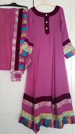 Een keer gedragen 3 delige indiase Marokkaanse pak maat S, Ophalen of Verzenden, Roze, Zo goed als nieuw, Maat 36 (S)