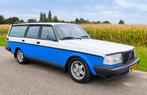 Volvo 240 estate oldtimer 1986 DL B200 uniek pullman APK, Auto's, Achterwielaandrijving, 4 cilinders, Blauw, Origineel Nederlands
